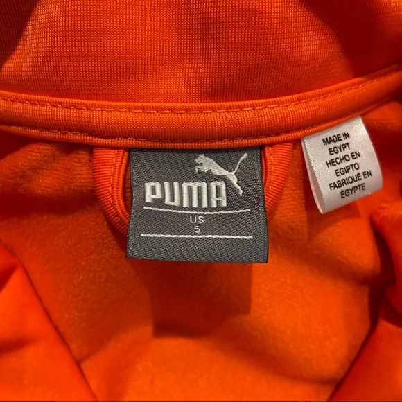 Puma Kids Orange Track Jacket - Kid Size 5 - Picture 6 of 7